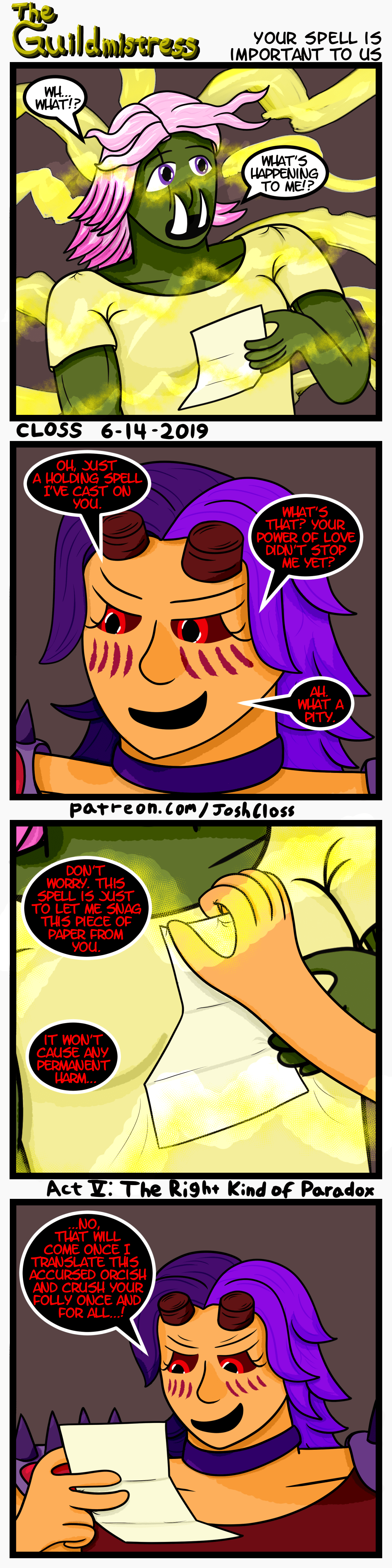 The Guildmistress: Your Spell Is Important to&nbsp;Us