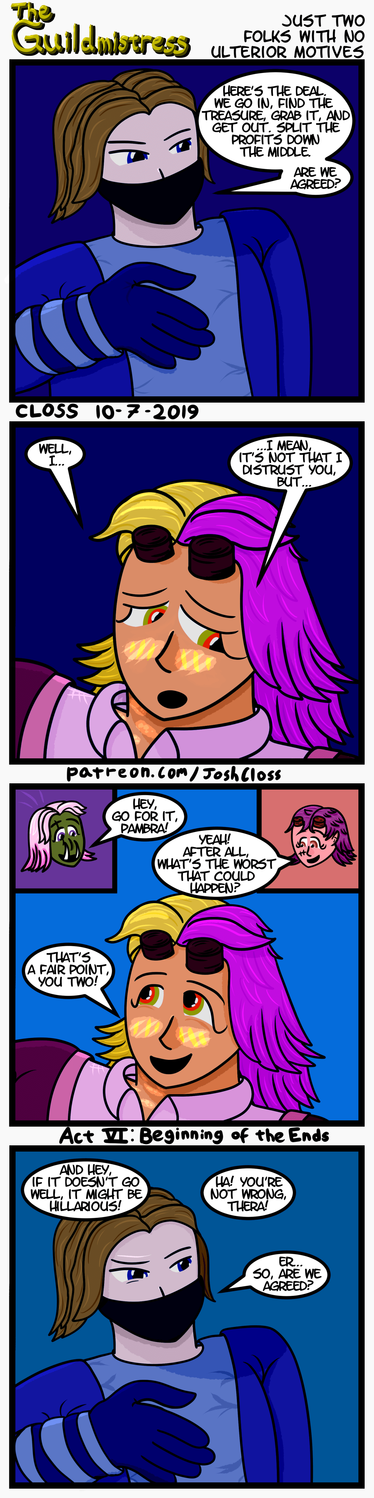 The Guildmistress: Just Two Folks With No Ulterior&nbsp;Motives