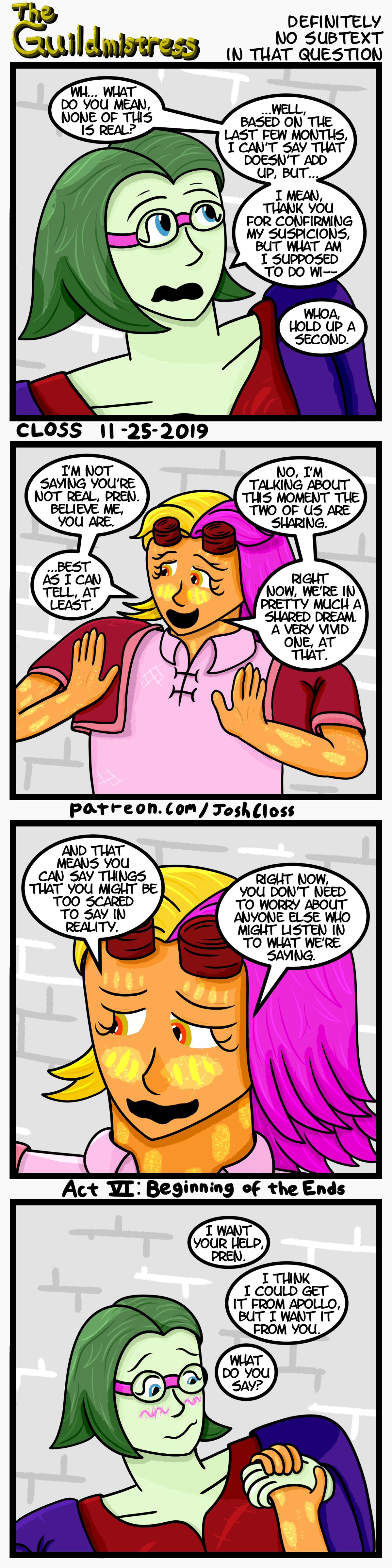 The Guildmistress: Definitely No Subtext In That&nbsp;Question