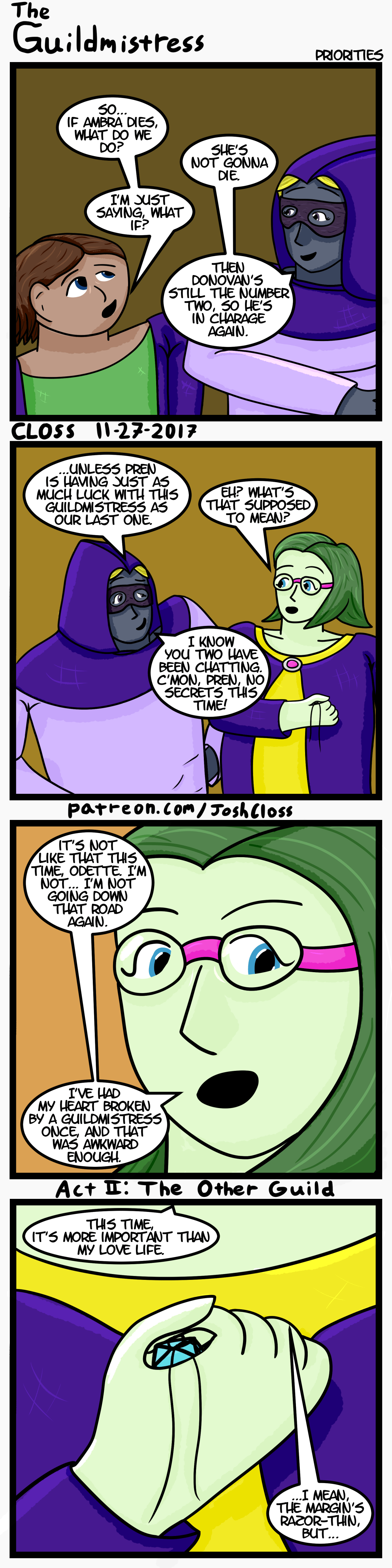 The Guildmistress: Priorities