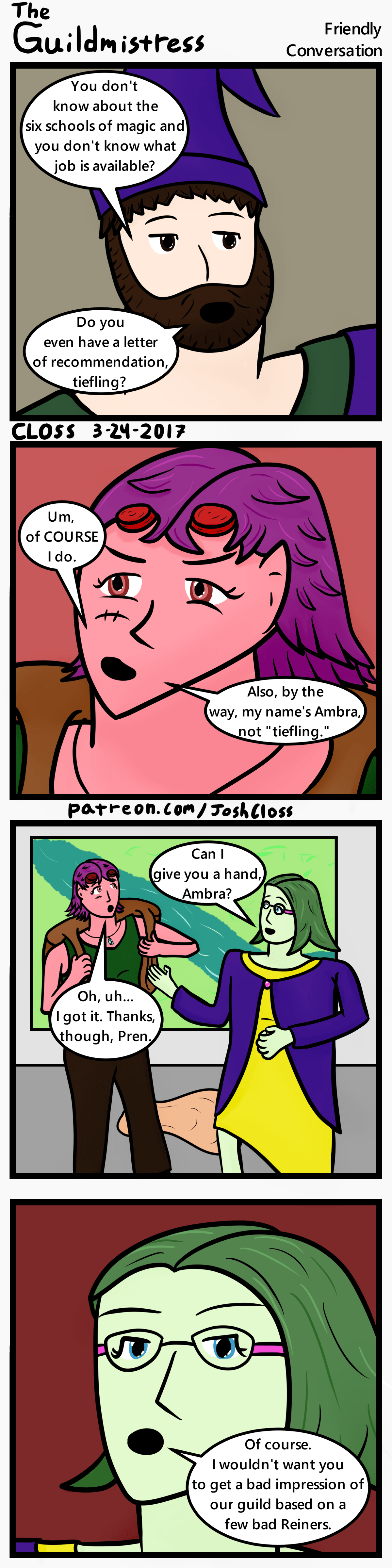 The Guildmistress: Friendly&nbsp;Conversation