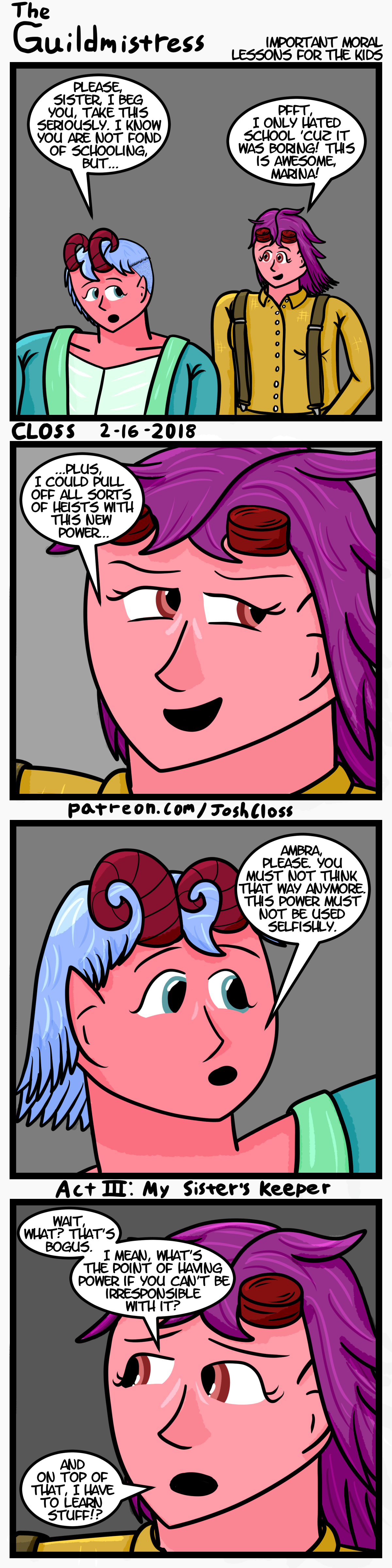 The Guildmistress: Important Moral Lessons For the&nbsp;Kids