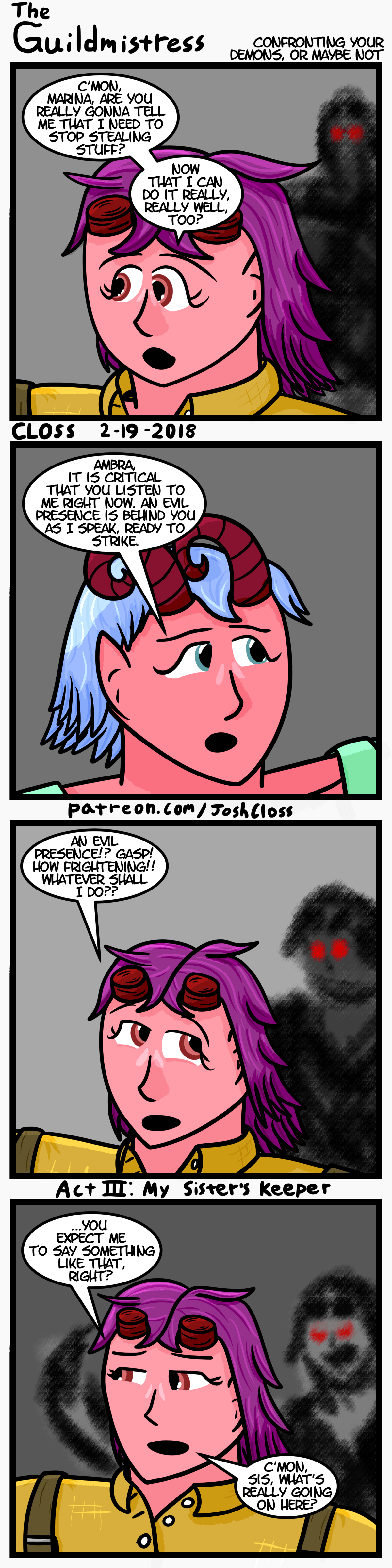 The Guildmistress: Confronting Your Demons, or Maybe&nbsp;Not