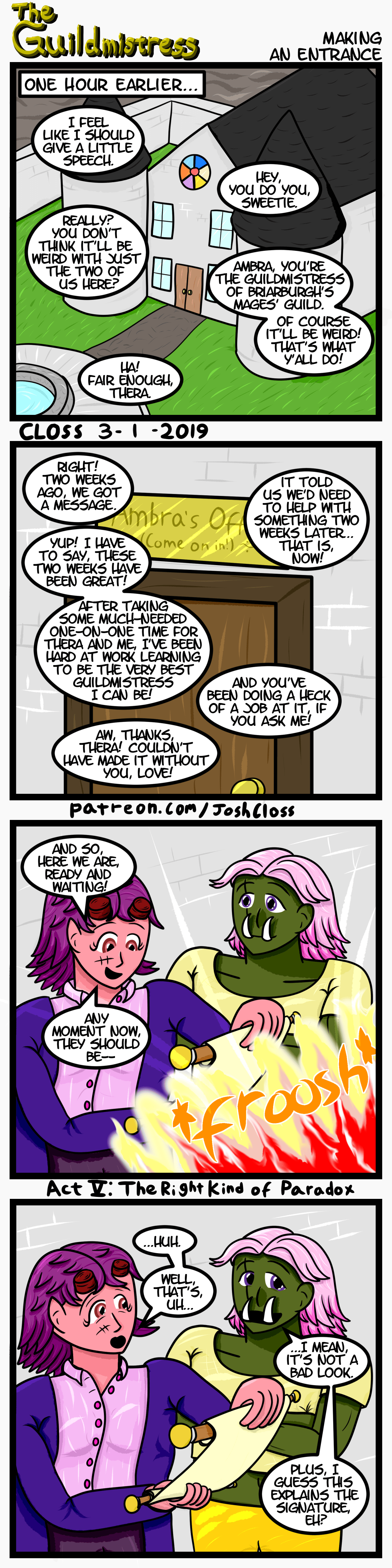 The Guildmistress: Making an&nbsp;Entrance