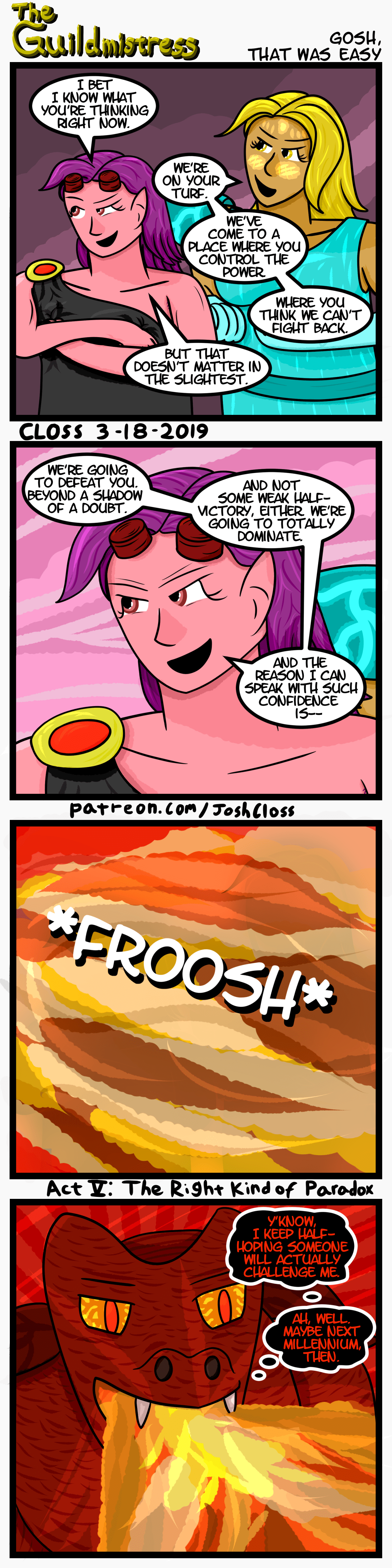 The Guildmistress: Gosh, That Was&nbsp;Easy