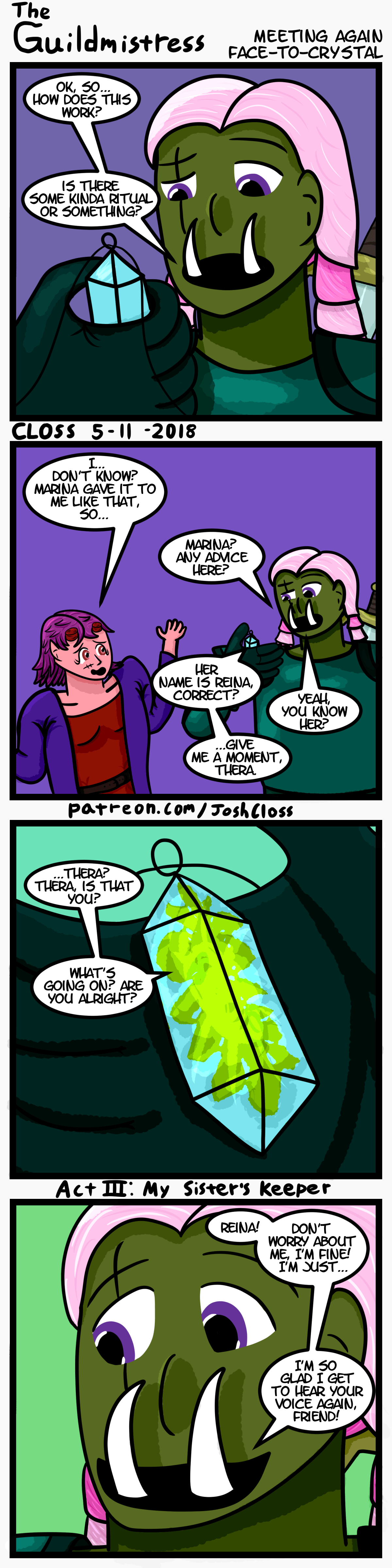 The Guildmistress: Meeting Again&nbsp;Face-to-Crystal