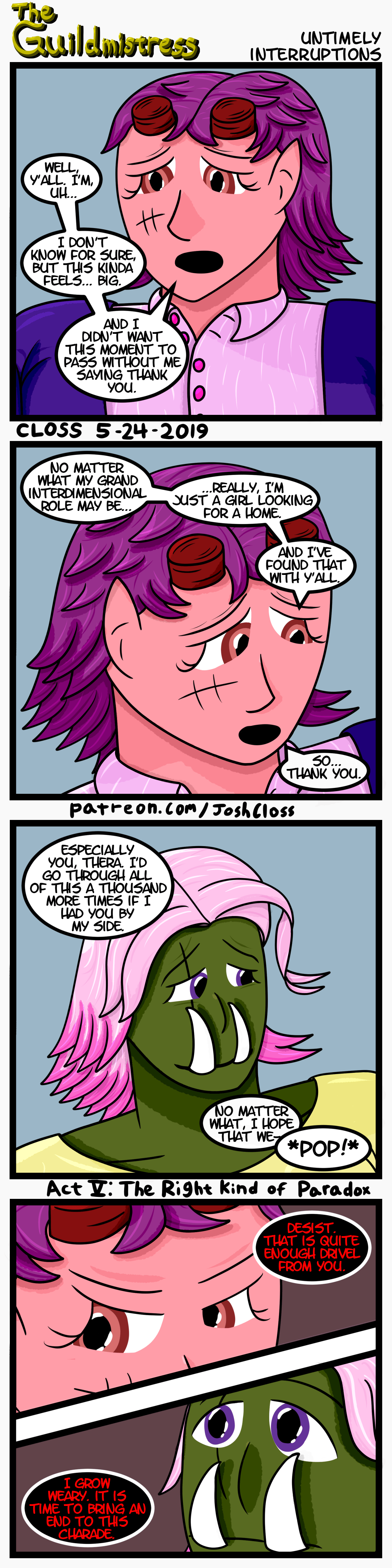 The Guildmistress: Untimely&nbsp;Interruptions