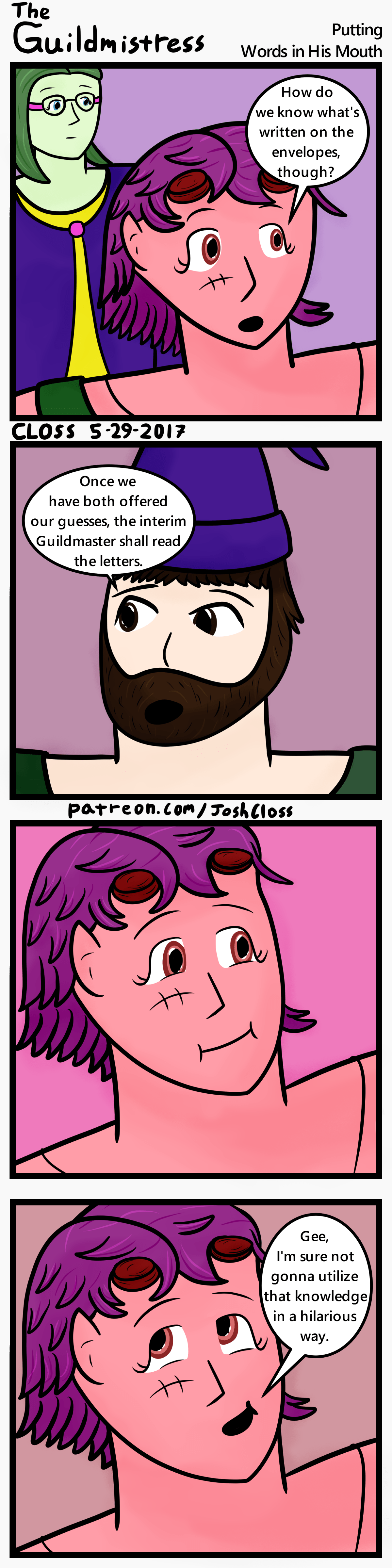 The Guildmistress: Putting Words in His&nbsp;Mouth