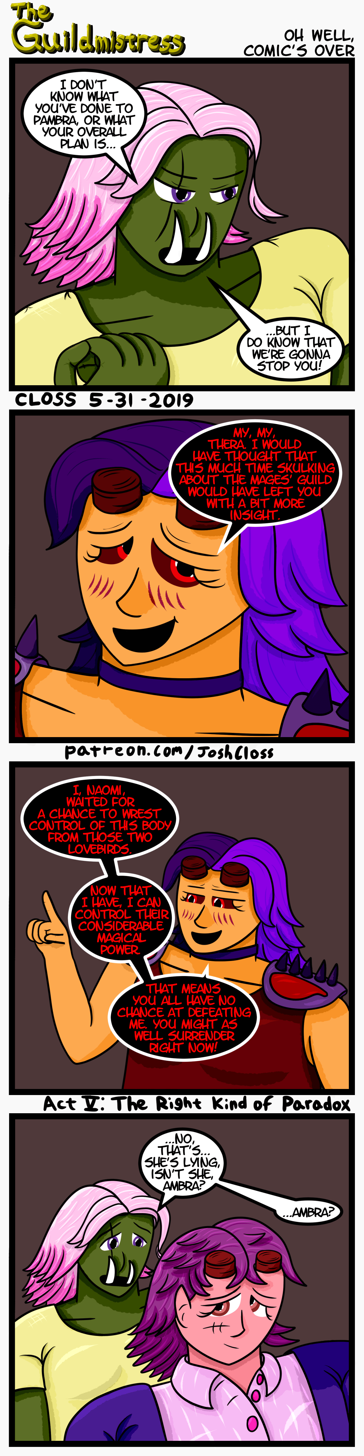 The Guildmistress: Oh Well, Comic’s&nbsp;Over