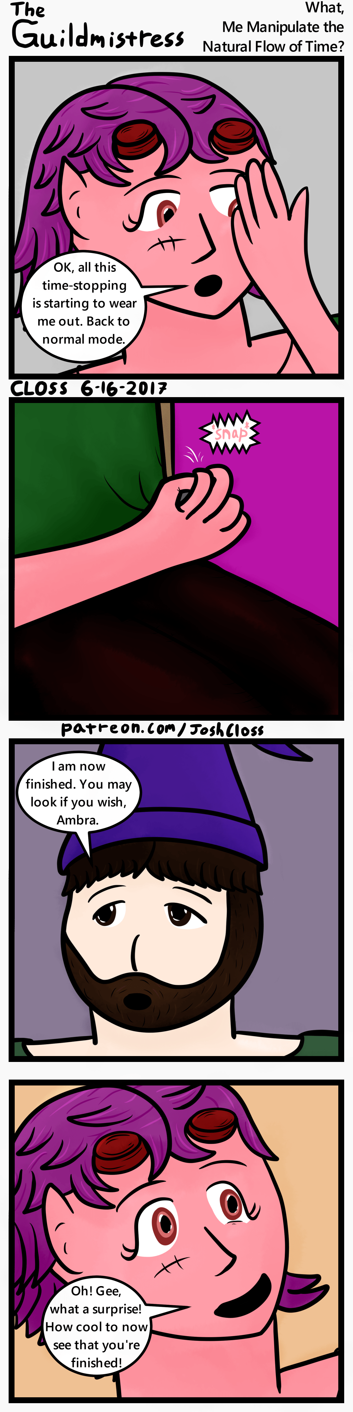 The Guildmistress: What, Me Manipulate the Natural Flow of&nbsp;Time?