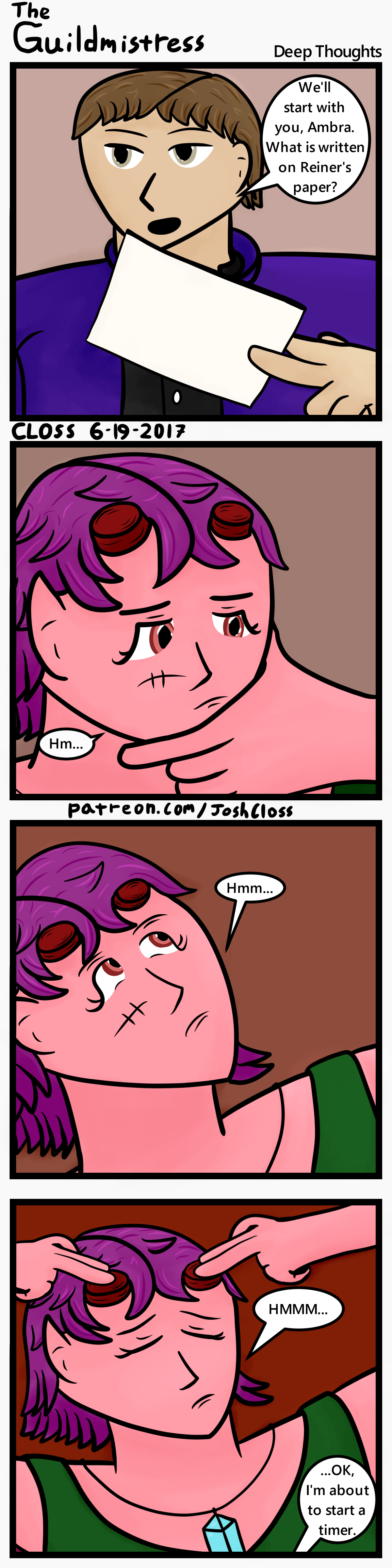 The Guildmistress: Deep&nbsp;Thoughts