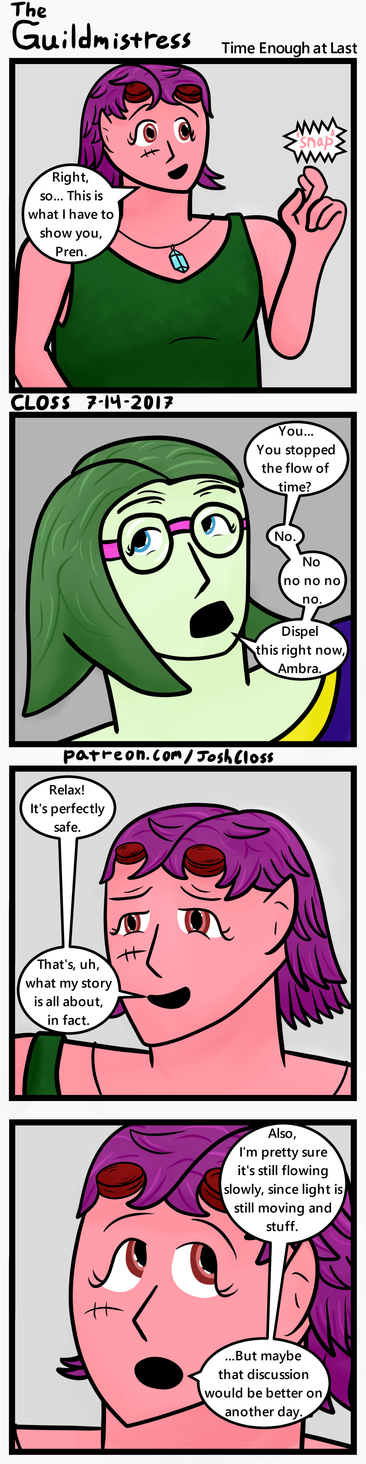 The Guildmistress: Time Enough at&nbsp;Last