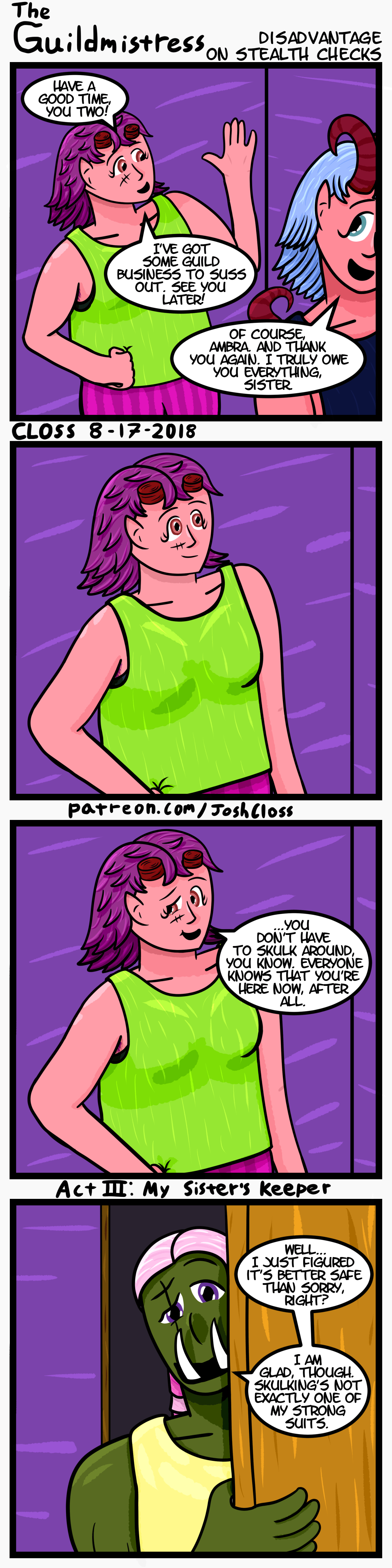 The Guildmistress: Disadvantage on Stealth&nbsp;Checks