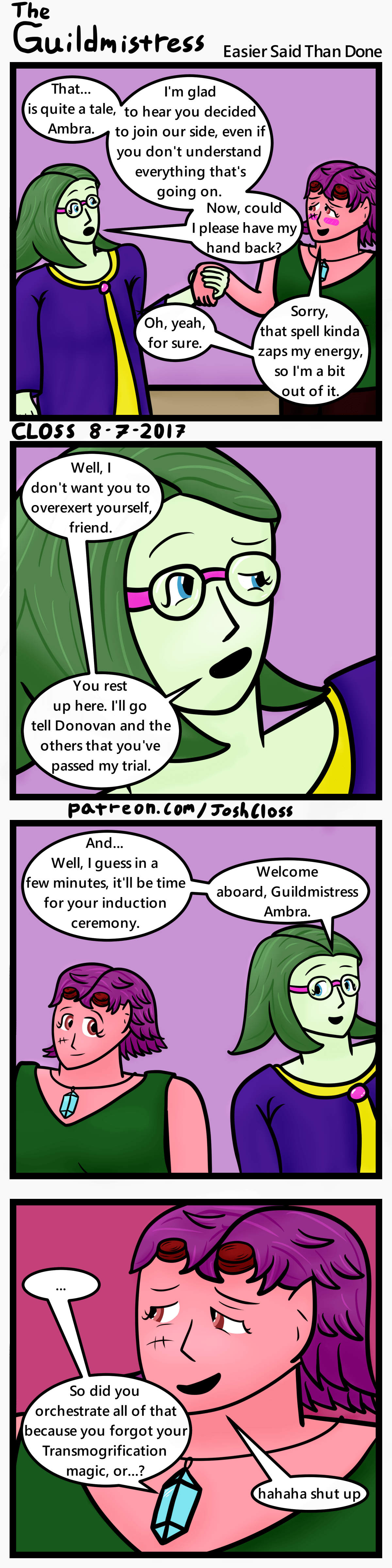 The Guildmistress: Easier Said Than&nbsp;Done