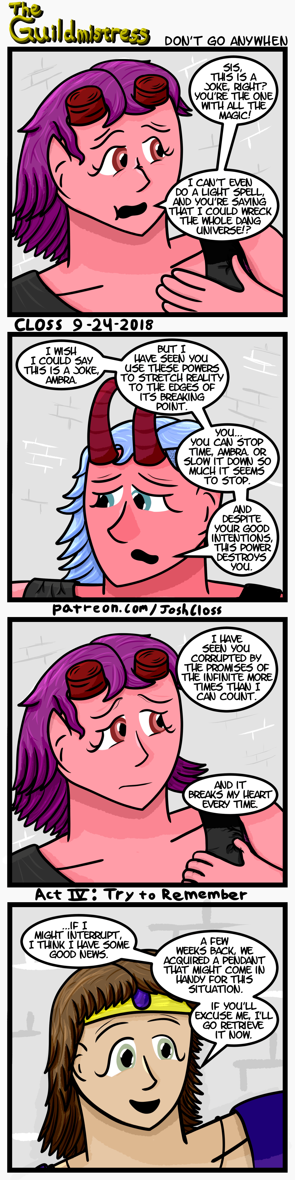 The Guildmistress: Don’t Go&nbsp;Anywhen