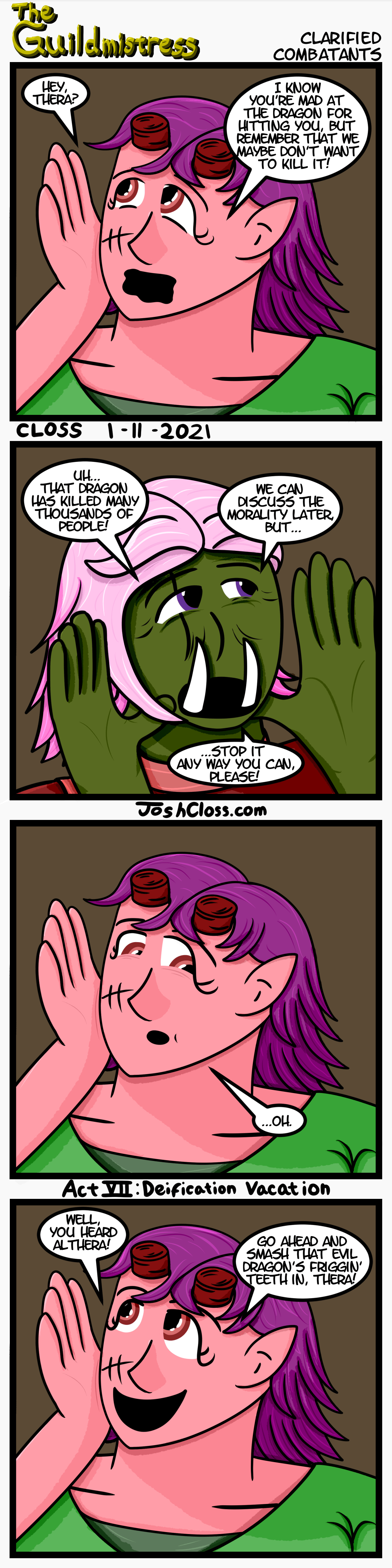 The Guildmistress: Clarified&nbsp;Combatants