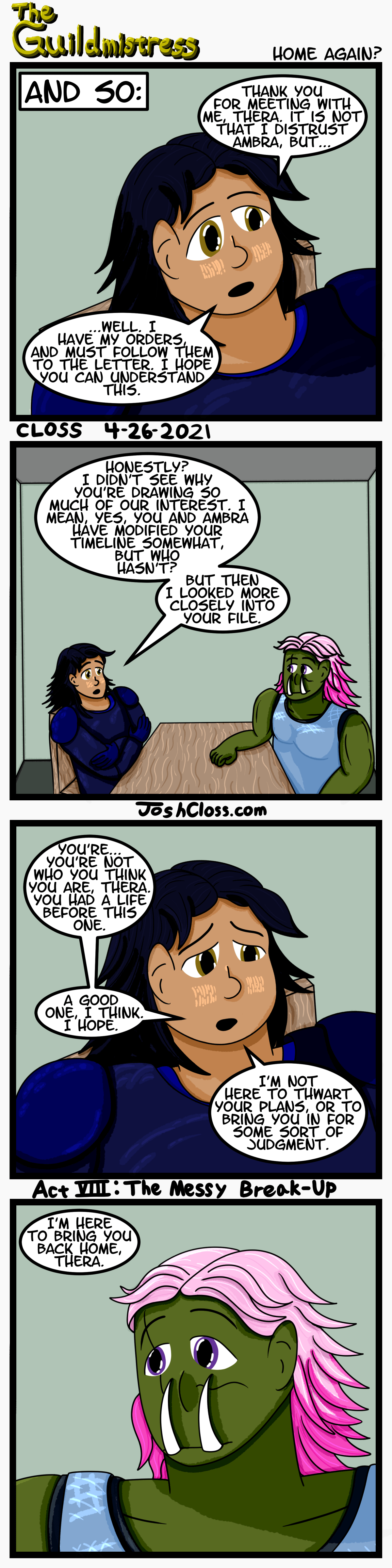 The Guildmistress: Home&nbsp;Again?