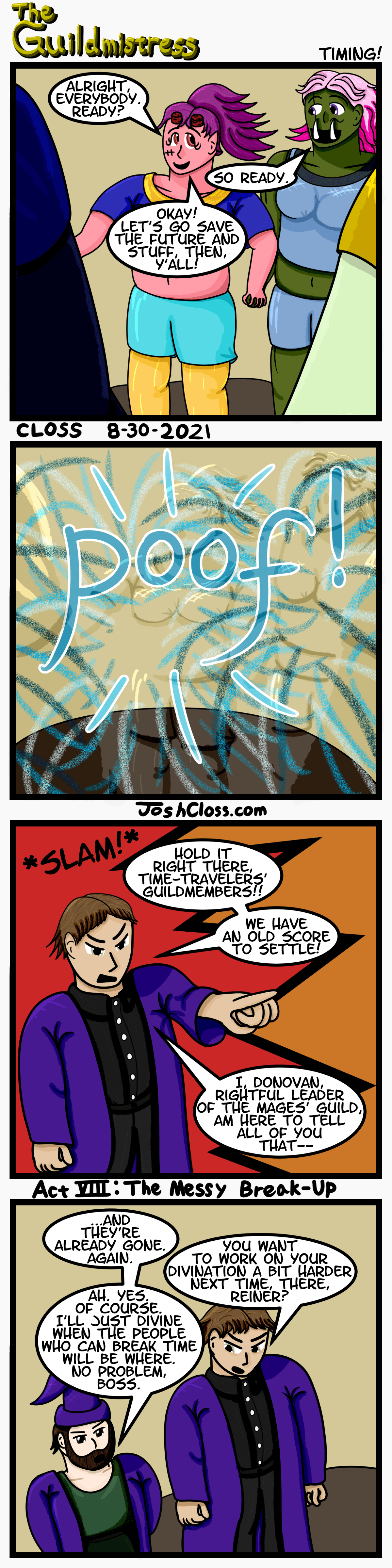 The Guildmistress: Timing!