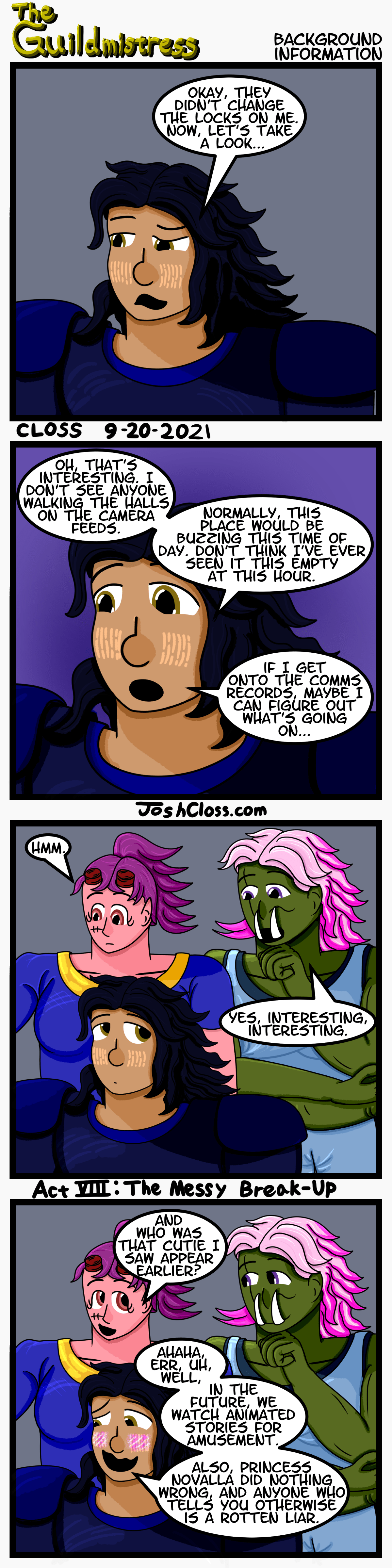 The Guildmistress: Background&nbsp;Information