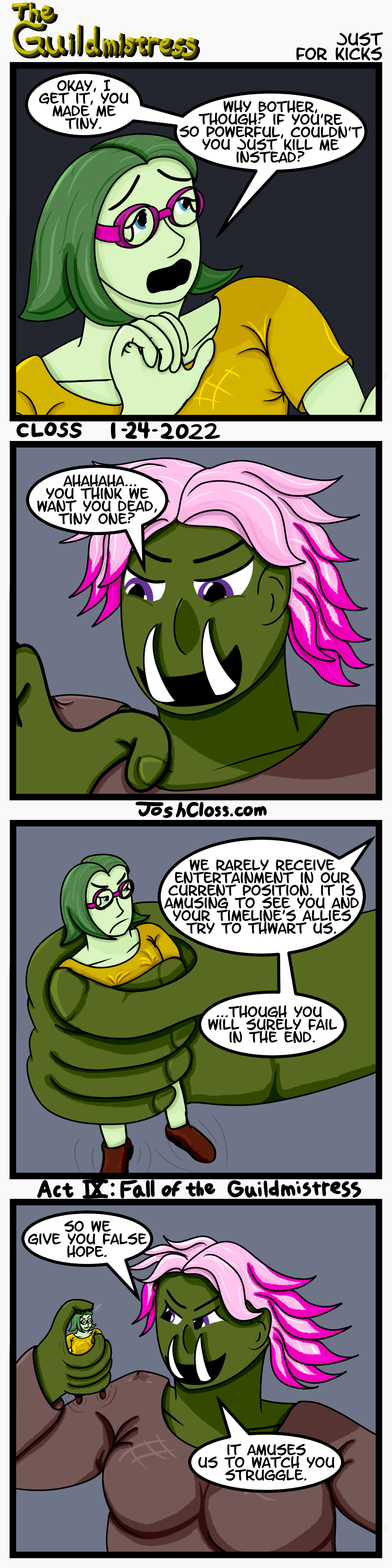 The Guildmistress: Just for&nbsp;Kicks