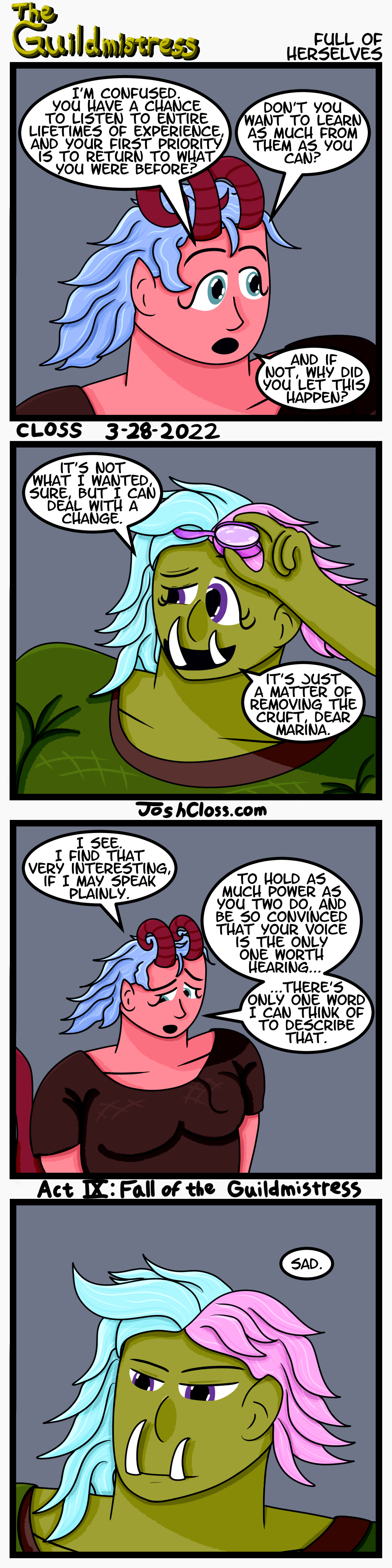 The Guildmistress: Full of&nbsp;Herselves