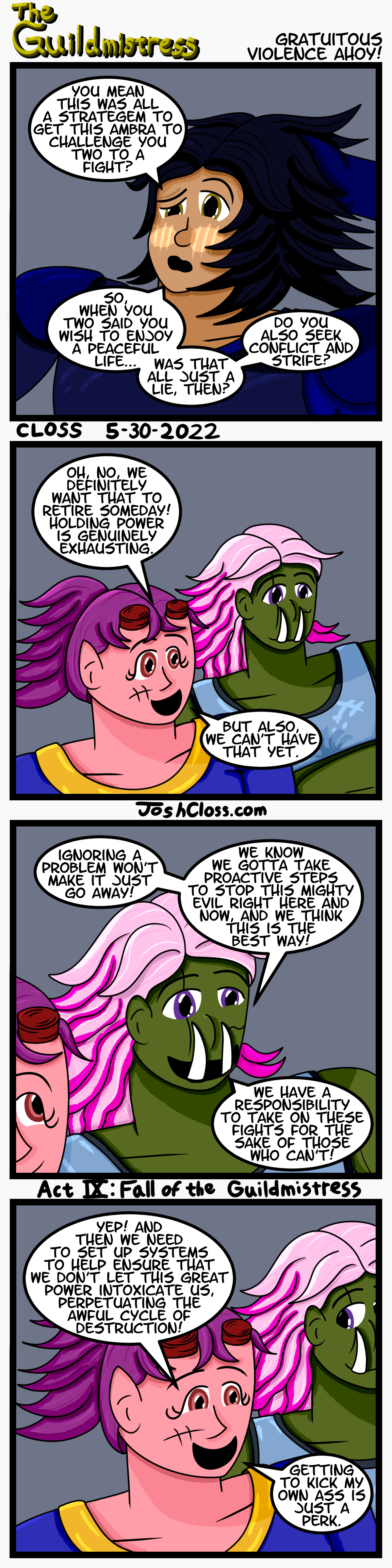 The Guildmistress: Gratuitous Violence&nbsp;Ahoy!