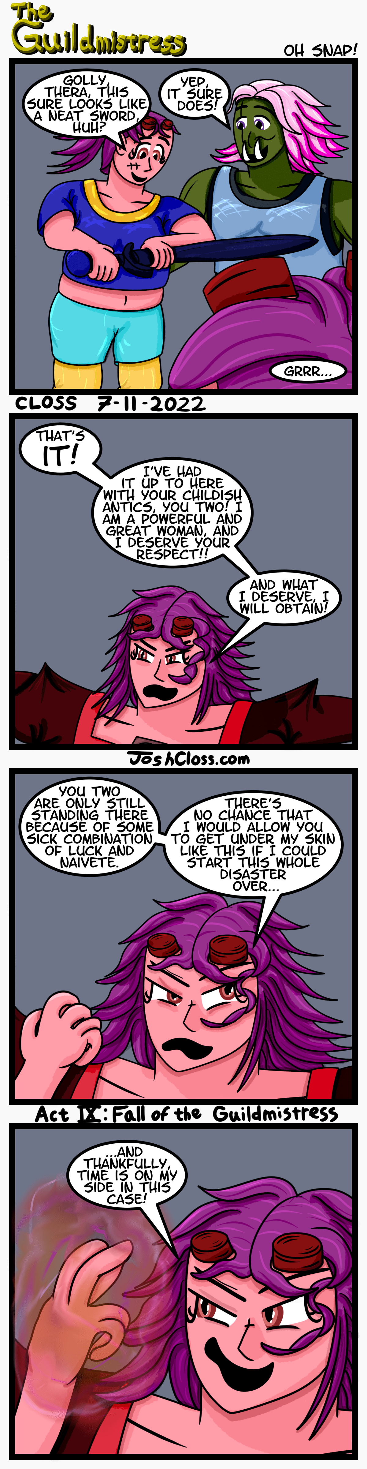 The Guildmistress: Oh&nbsp;Snap!