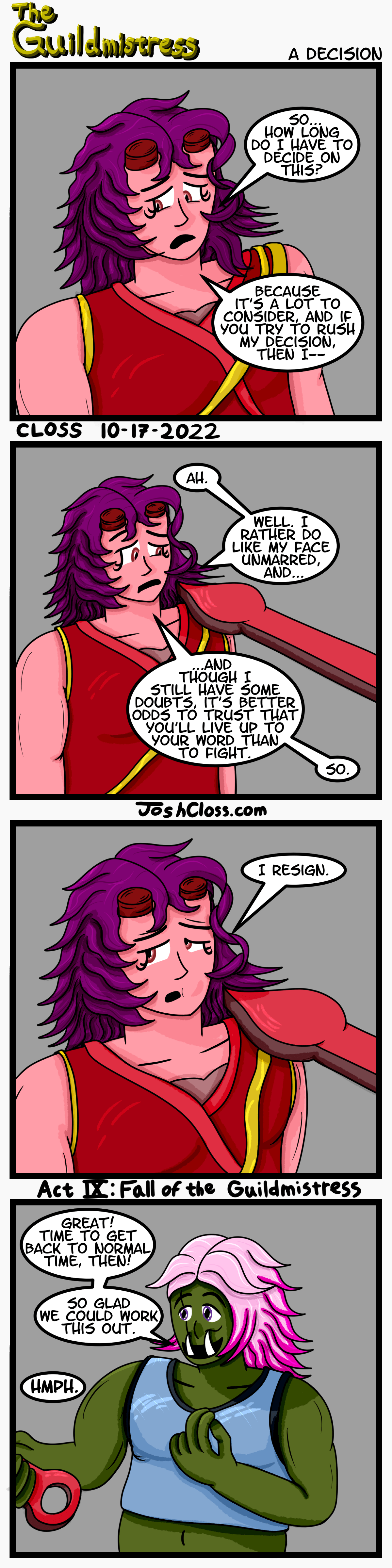 The Guildmistress: A&nbsp;Decision