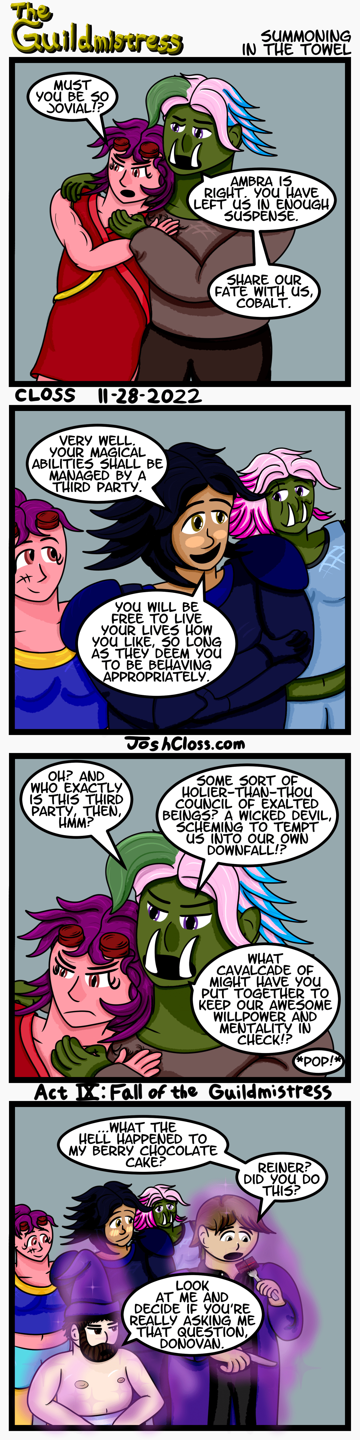 The Guildmistress: Summoning in the&nbsp;Towel