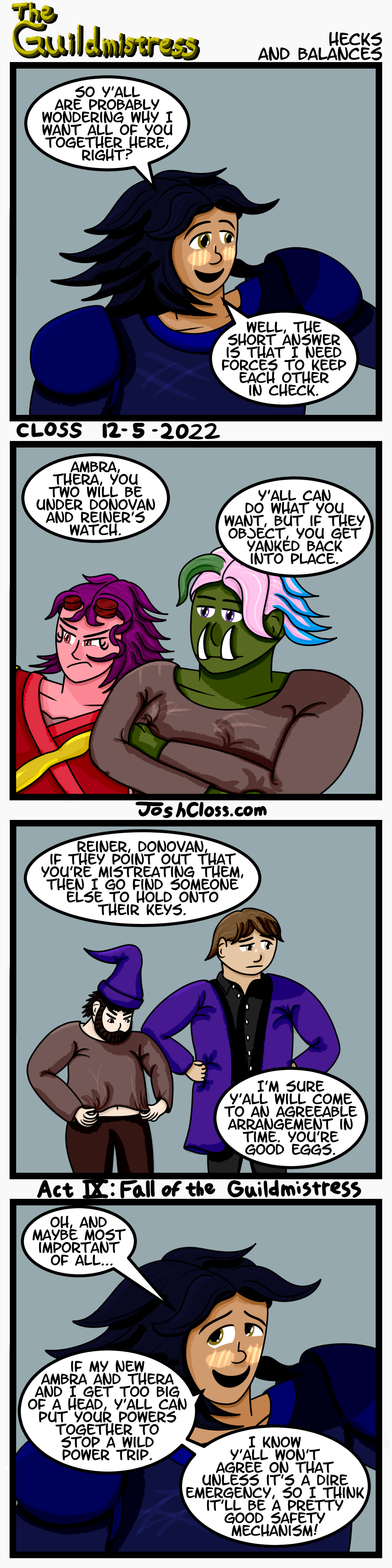 The Guildmistress: Hecks and&nbsp;Balances