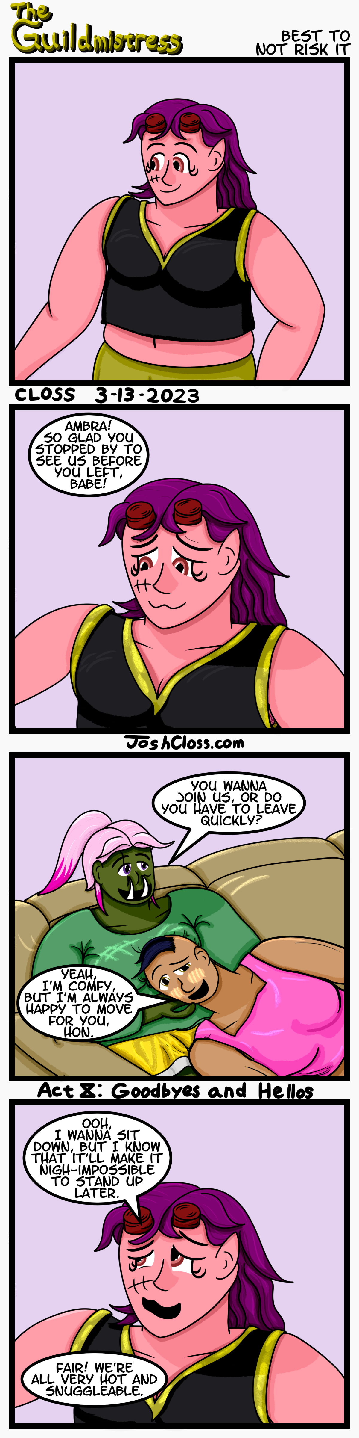 The Guildmistress: Best to Not Risk&nbsp;It